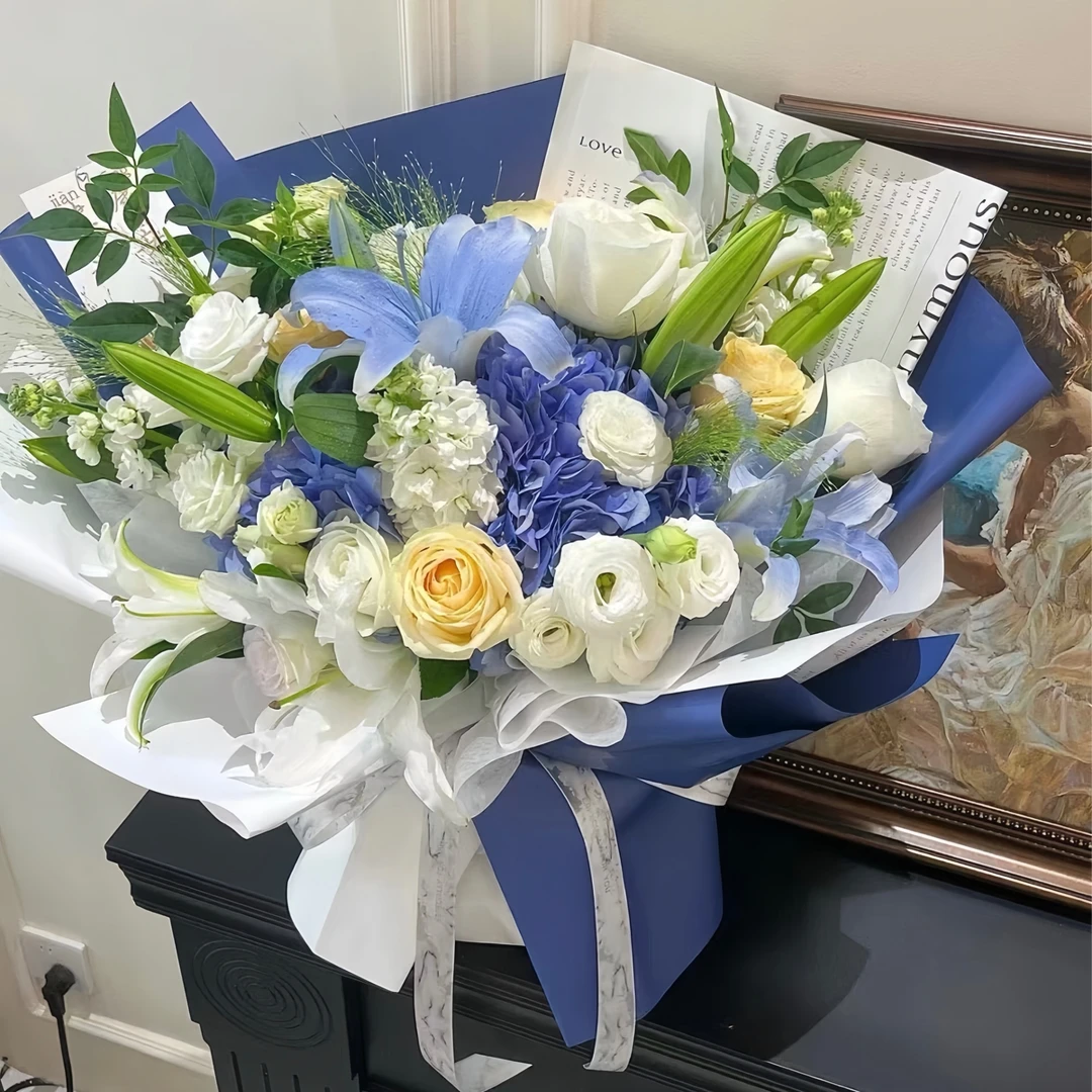 韩风初恋纸纯色纸单色欧雅鲜花包装纸防水花束包装纸花艺花店包花