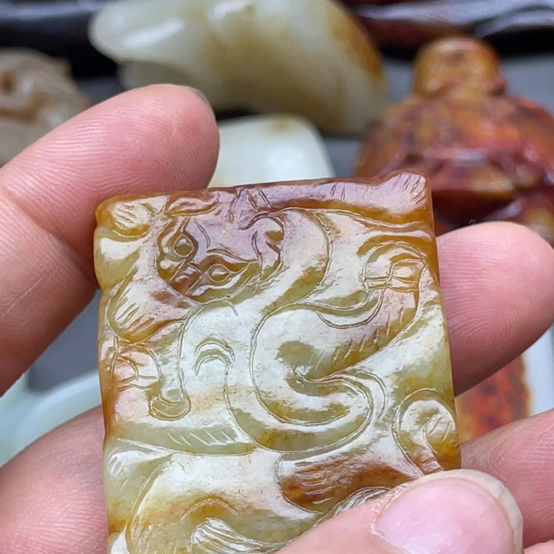 和田玉未镶嵌颈饰笨****4