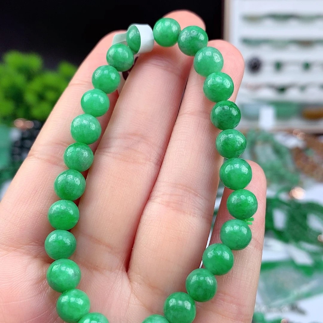 翡翠未镶嵌项链手串
