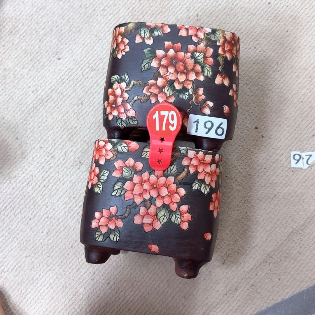 星***空紫砂花盆陶瓷多肉花盆微瑕