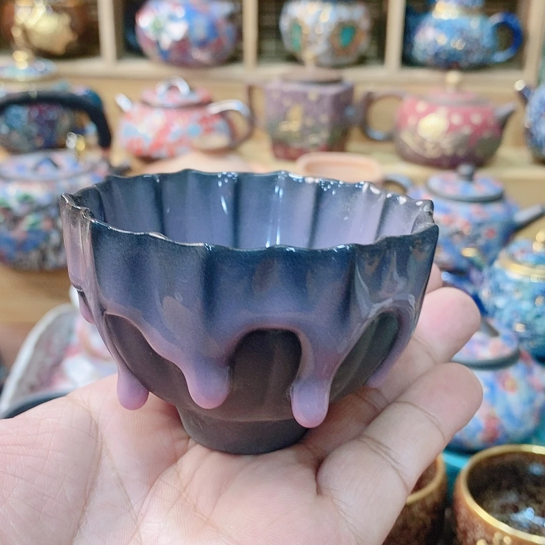 粗陶志野柴烧茶器