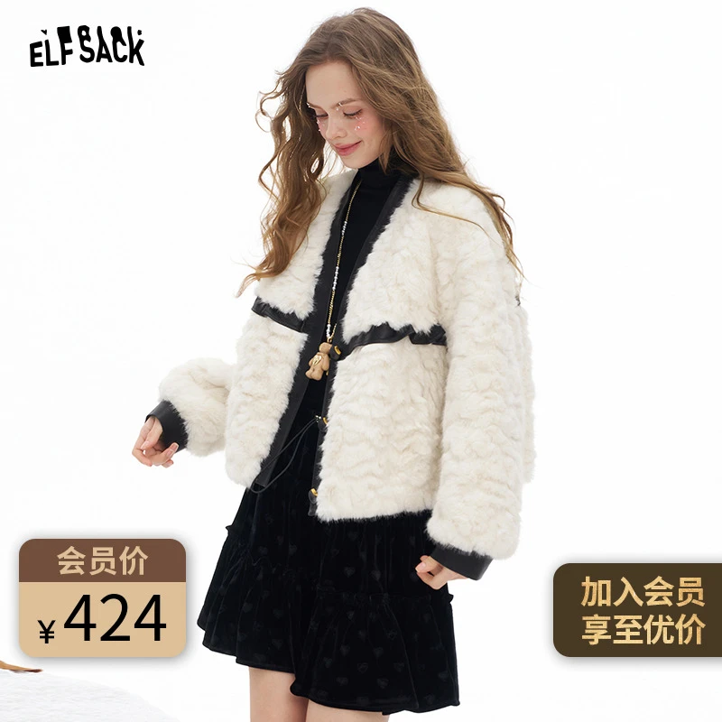 妖精的口袋初冬毛呢外套25713021