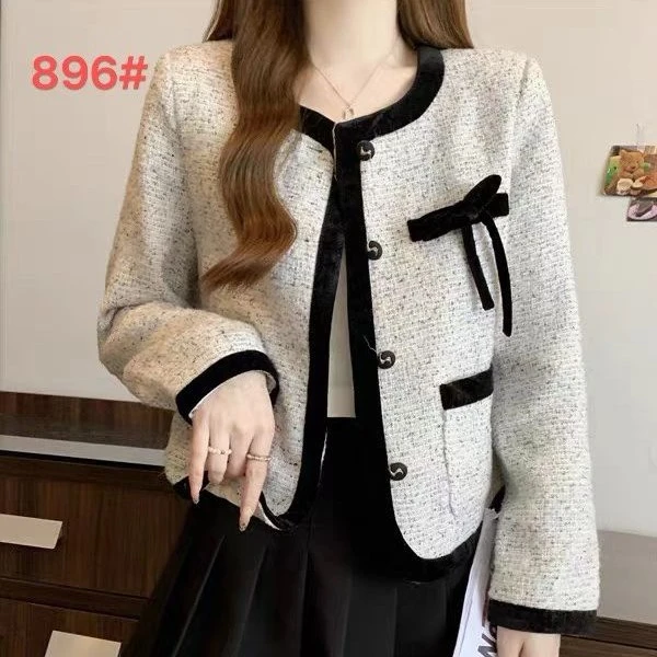 加棉小香风秋冬短款外套