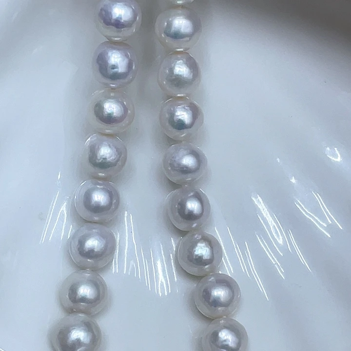 颈饰银S925镶嵌淡水珍珠