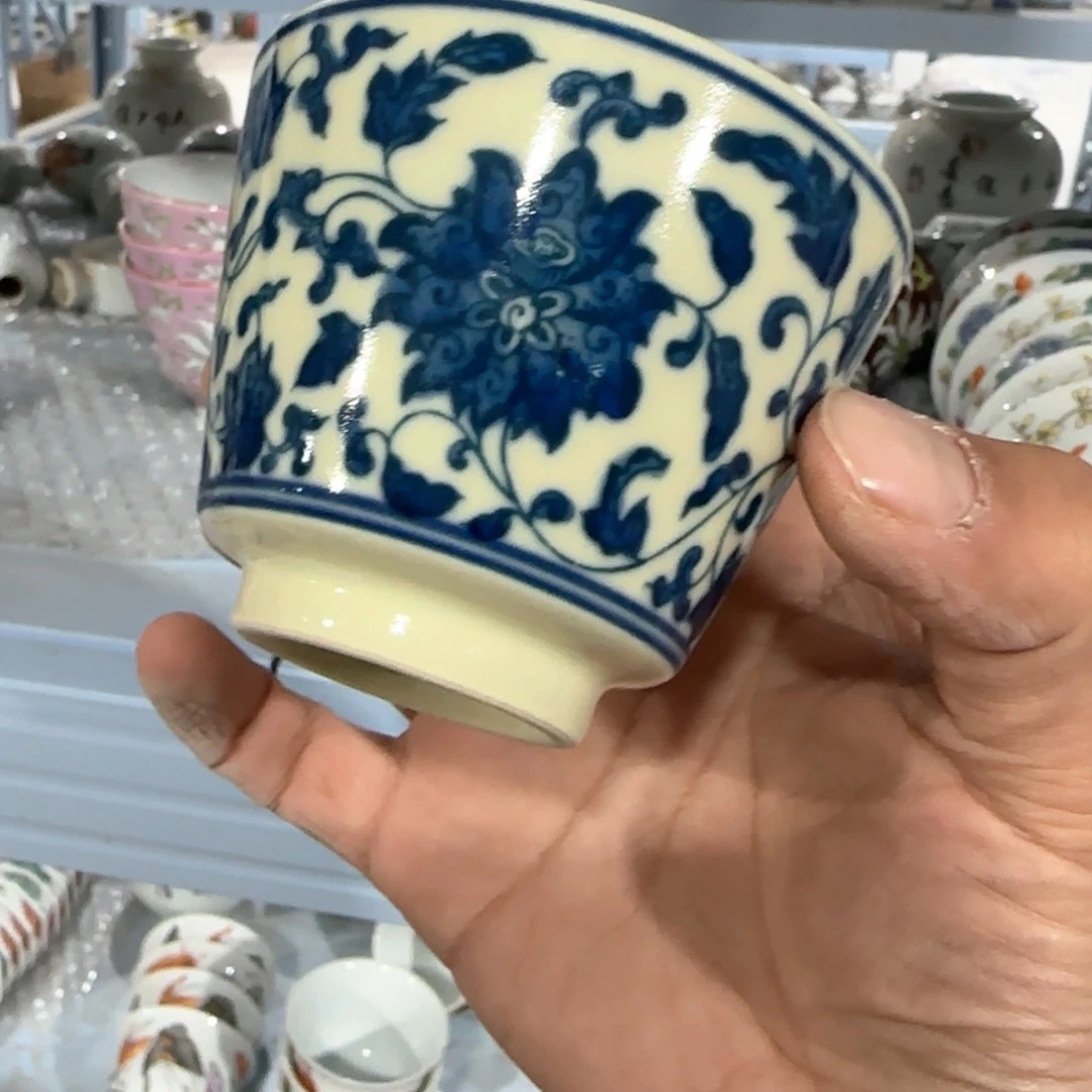 瓷片摆件手绘瓷器全部处理