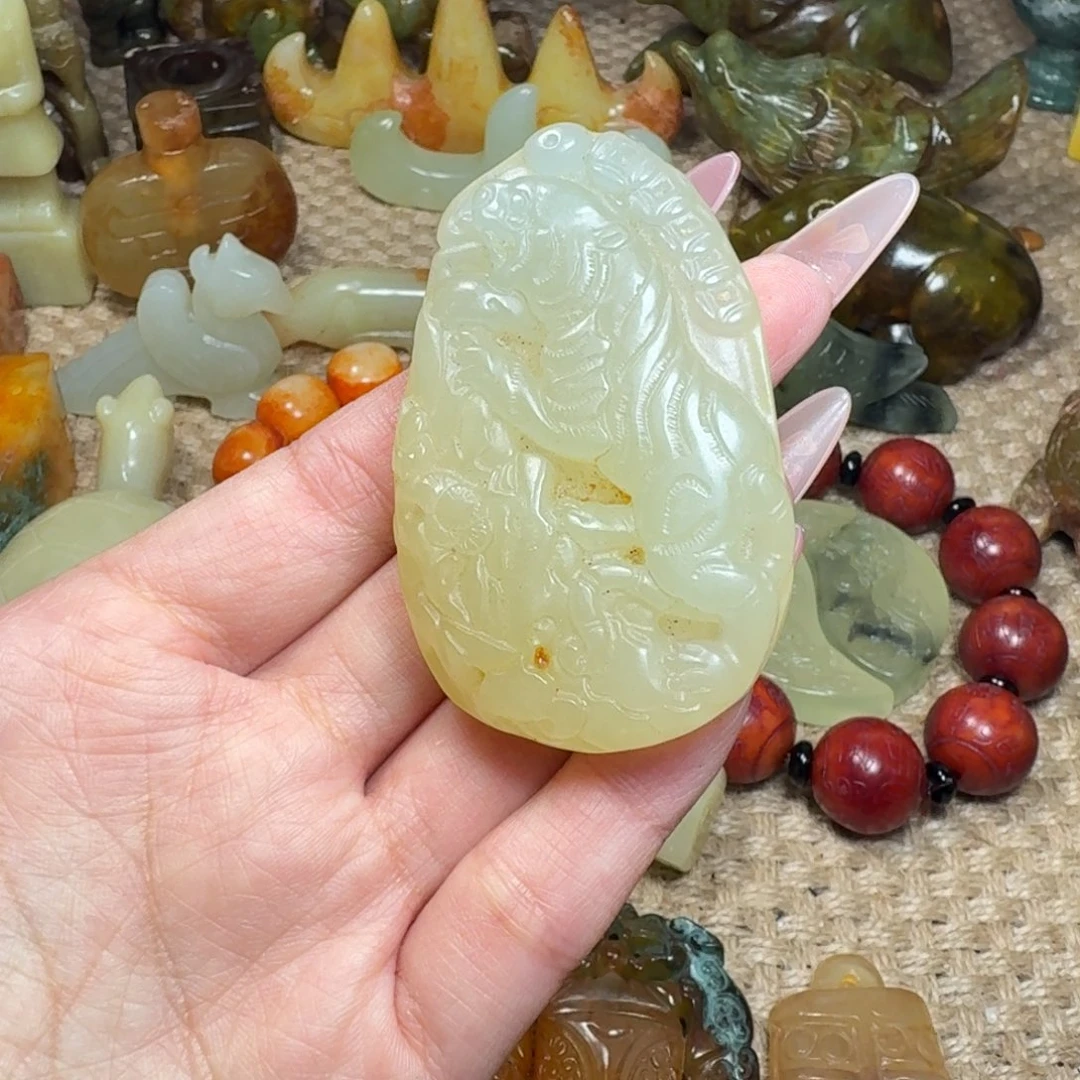 白玉菩提吊坠挂件