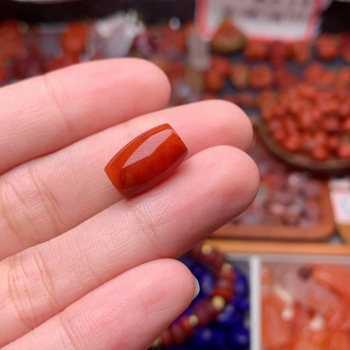 南红玛瑙未镶嵌南红桶珠