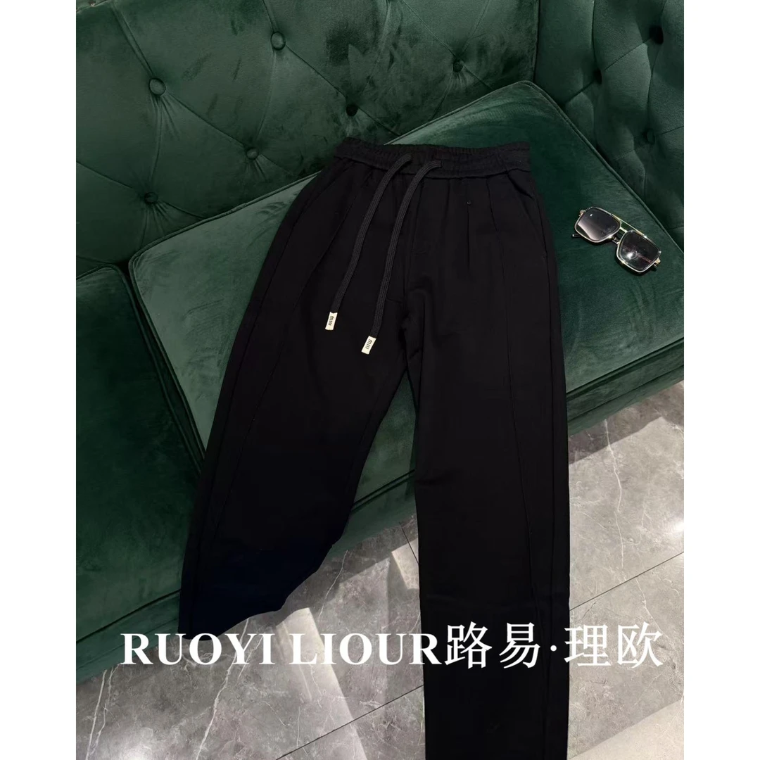 【路易理欧】欧货时尚潮流商务纯色修身冬季百搭休闲裤0587