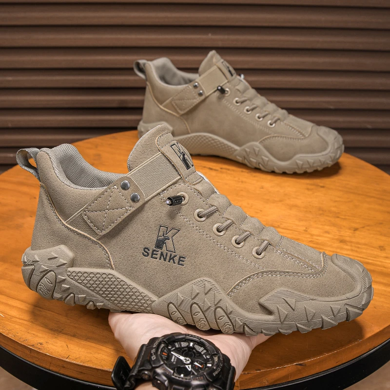 男士新款防滑百搭时尚软底阿甘鞋防滑耐磨一脚蹬驾车运动休闲男鞋