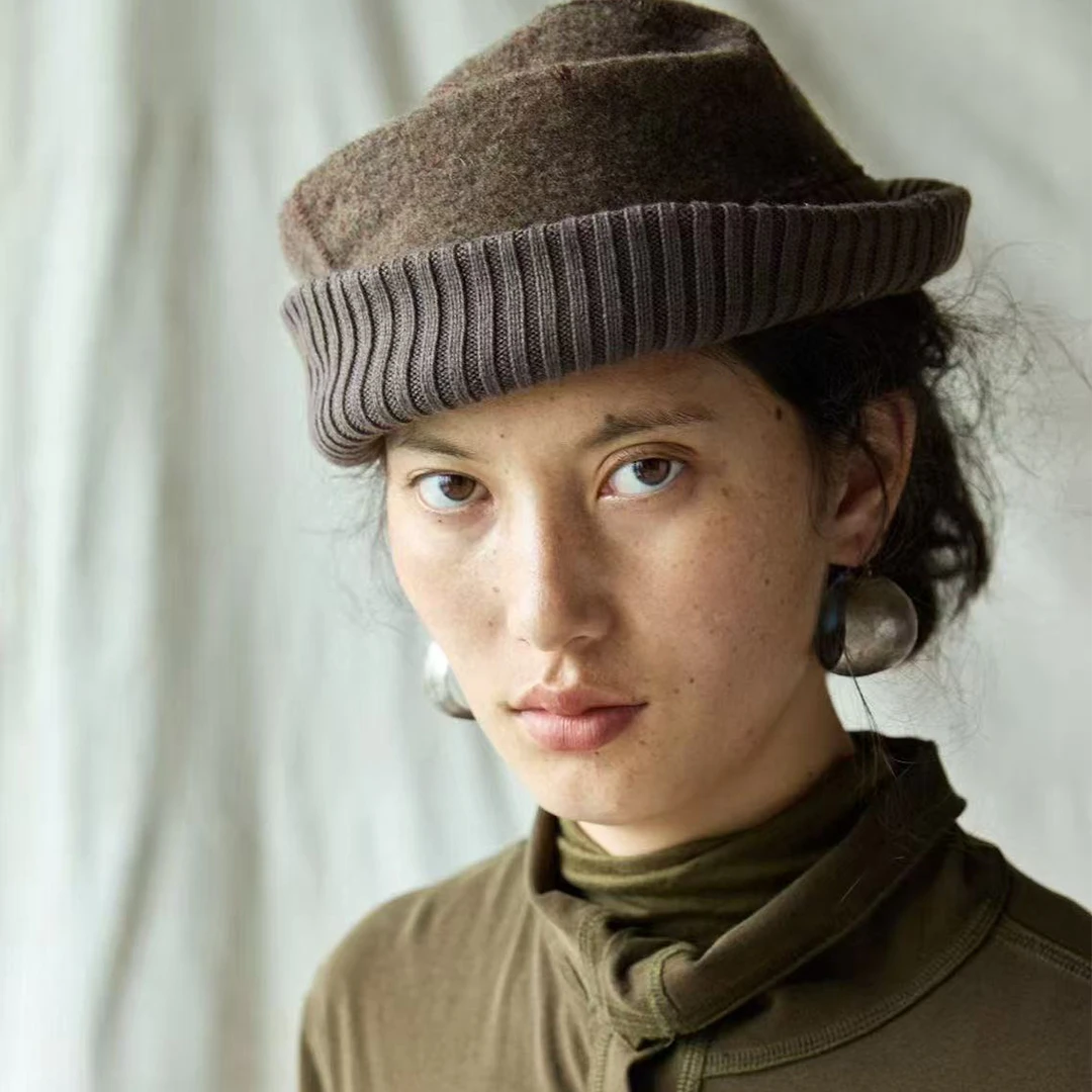 左岸迷香 Z25FW0002 布衣分享【羊毛帽】原创小众秋冬复古配饰帽子