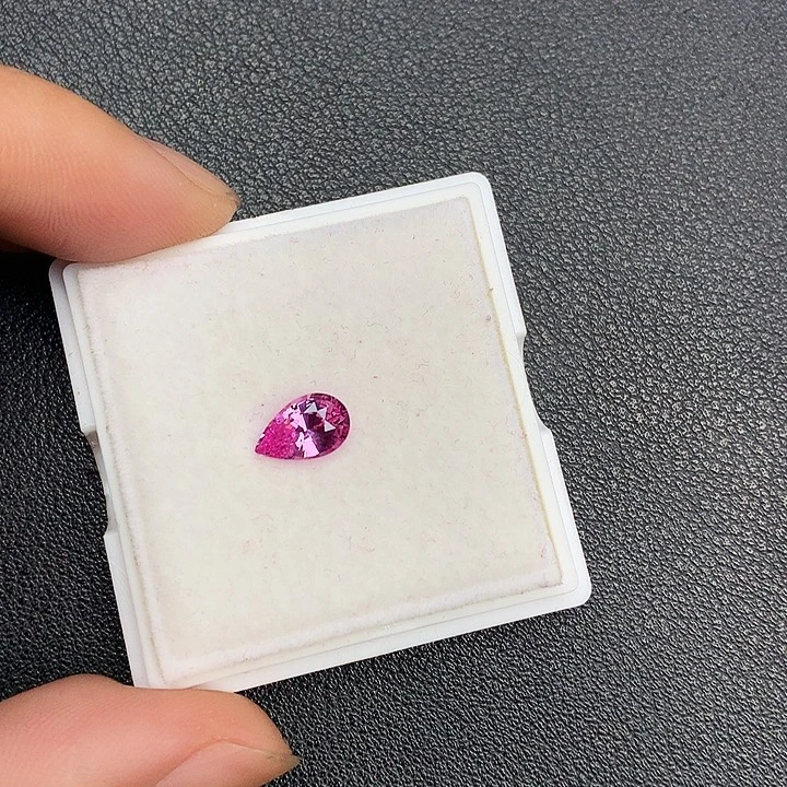 蓝宝石裸石无烧帕帕拉恰1.27克拉