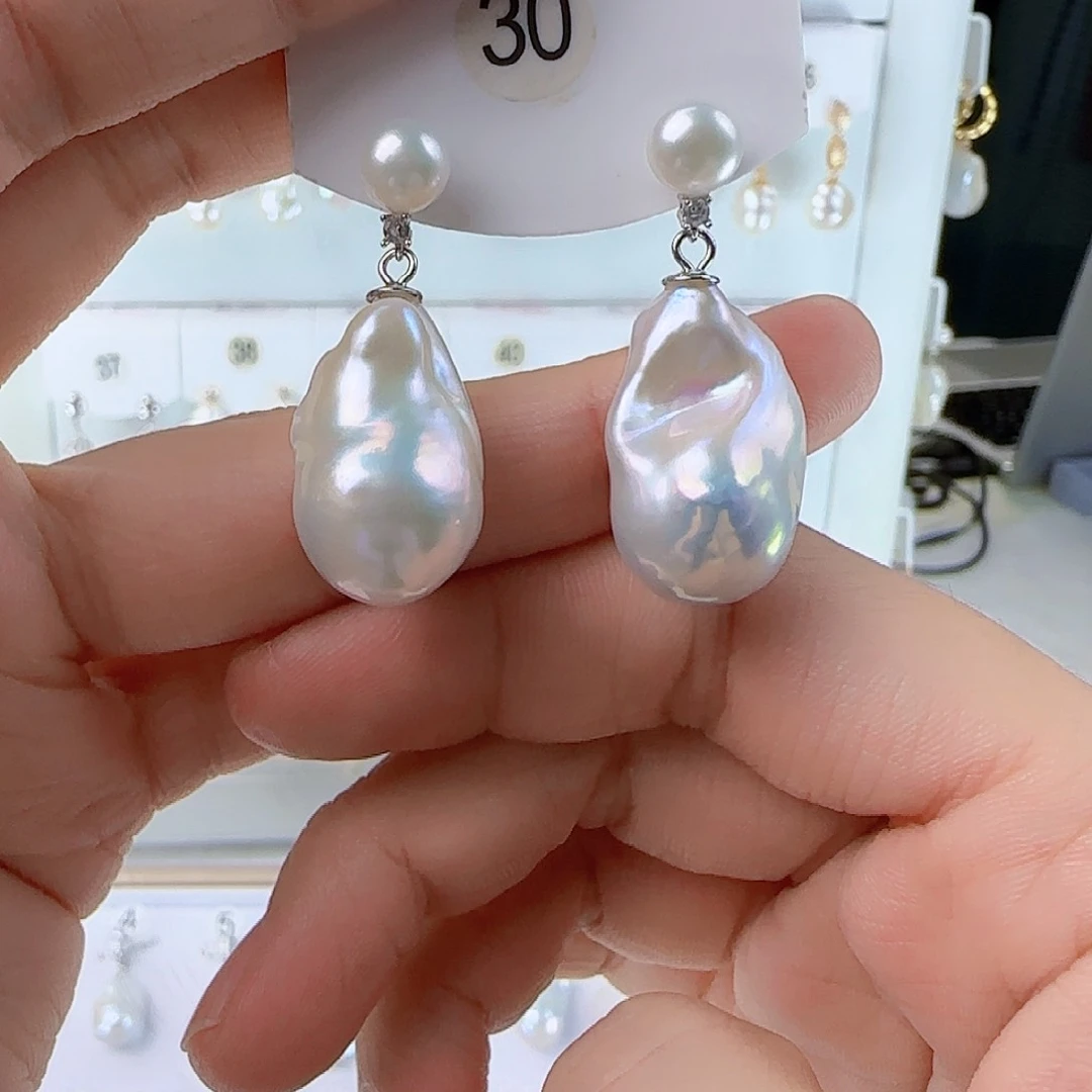未镶嵌淡水珍珠耳饰来**路