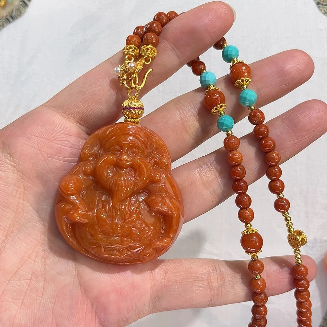 翡翠合金吊坠(赠链)