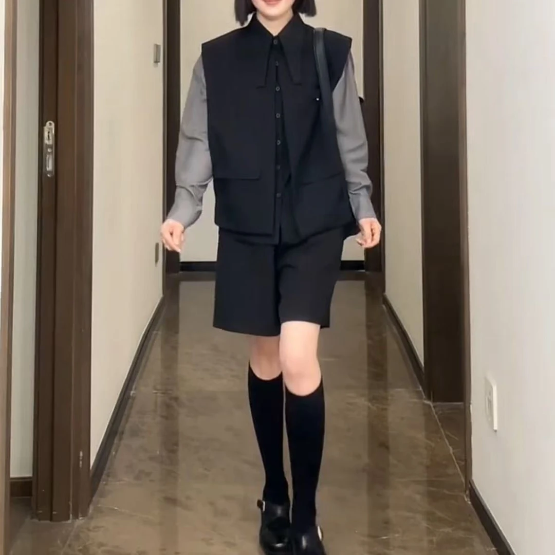 2025春季新款时尚显瘦气质女士网红洋气三件套百搭款D7584