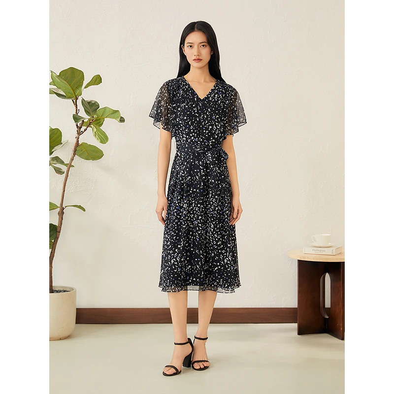 YINER音儿专选2025夏季新款碎花气质时尚连衣裙8C65205696