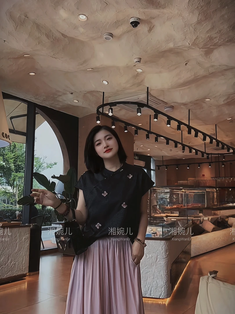 2025夏季新款『蝶翠·小衫』 新中式国风百搭轻薄小立领精致打底衫女