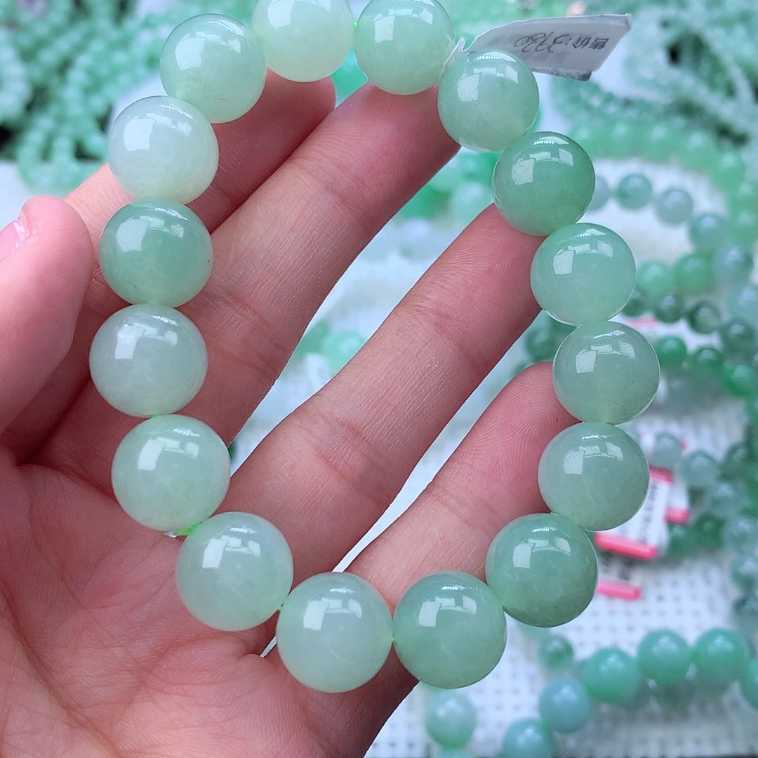 翡翠未镶嵌毛衣链卡13