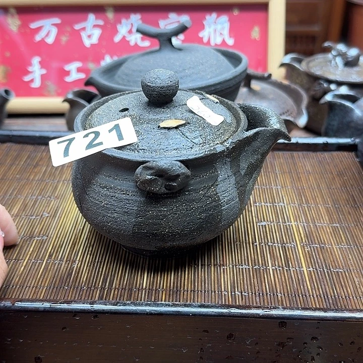纯手工制作粗陶茶具