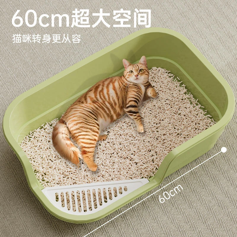 猫砂盆超大号放外溅猫厕所巨无霸半封闭式猫屎盆宠物用品开放式