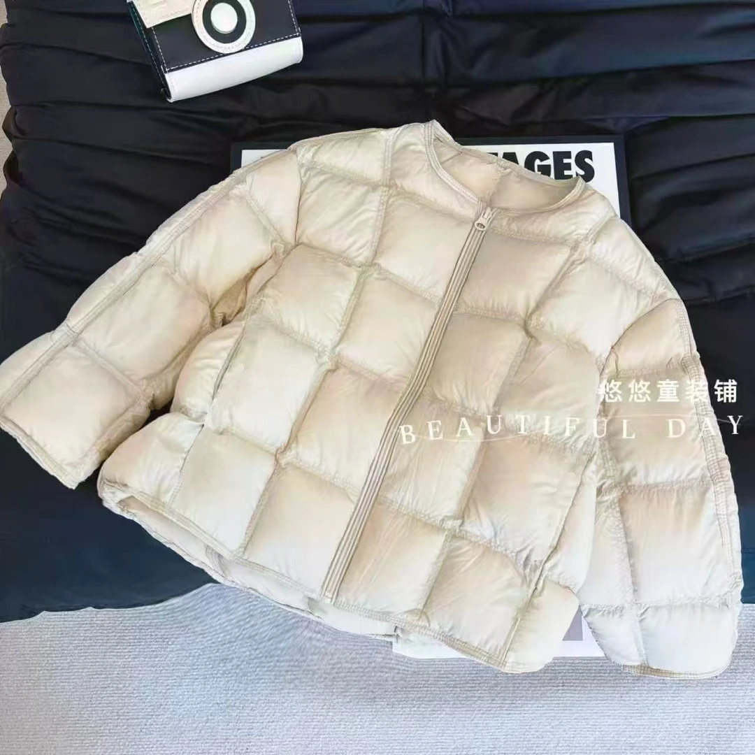 【现货】冬季棉服女童女宝宝冬常规款保暖厚款百搭淑女休闲风纯色