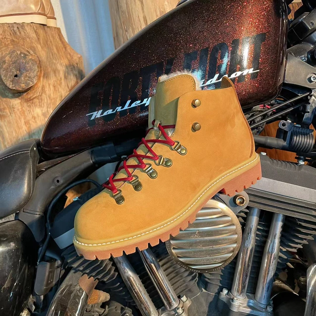 虎哥工装固特异工艺高配工装靴阿美咔叽工装鞋LZ0034MB