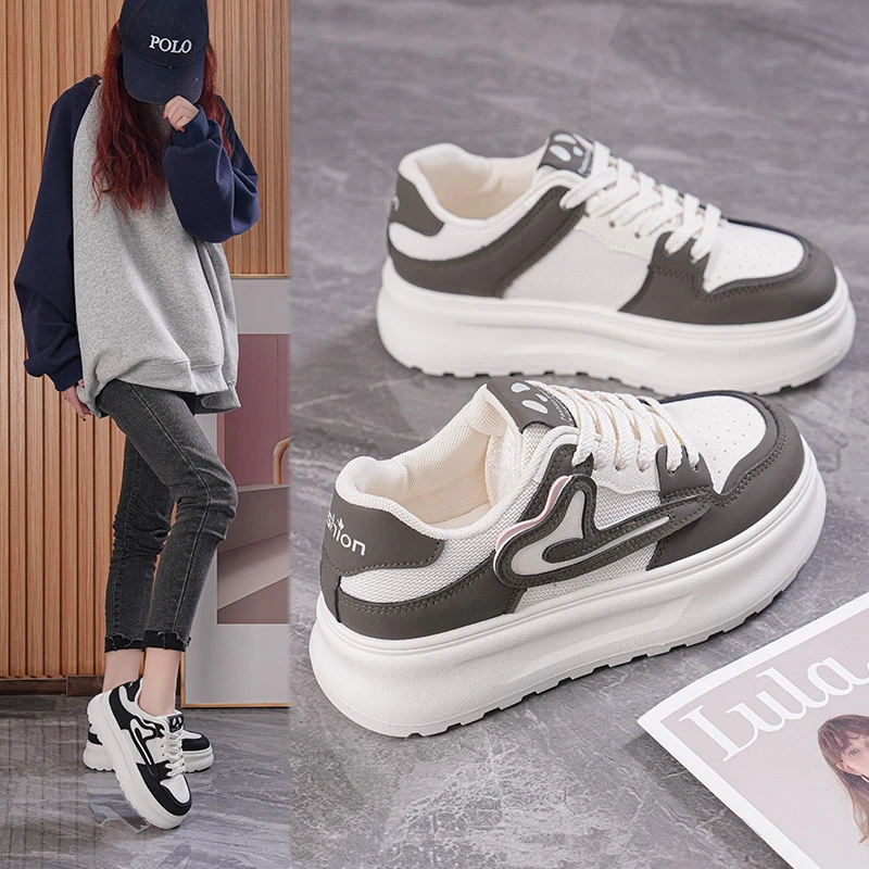 woodpecker/啄木鸟女鞋2025春新款低帮百搭小白鞋爆款运动休闲鞋