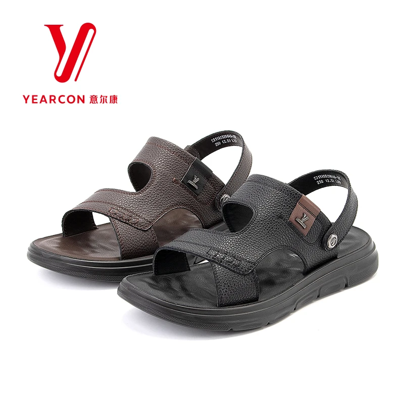 意尔康男鞋舒适休闲夏沙滩鞋潮流轻便耐磨时尚百搭凉鞋52964A