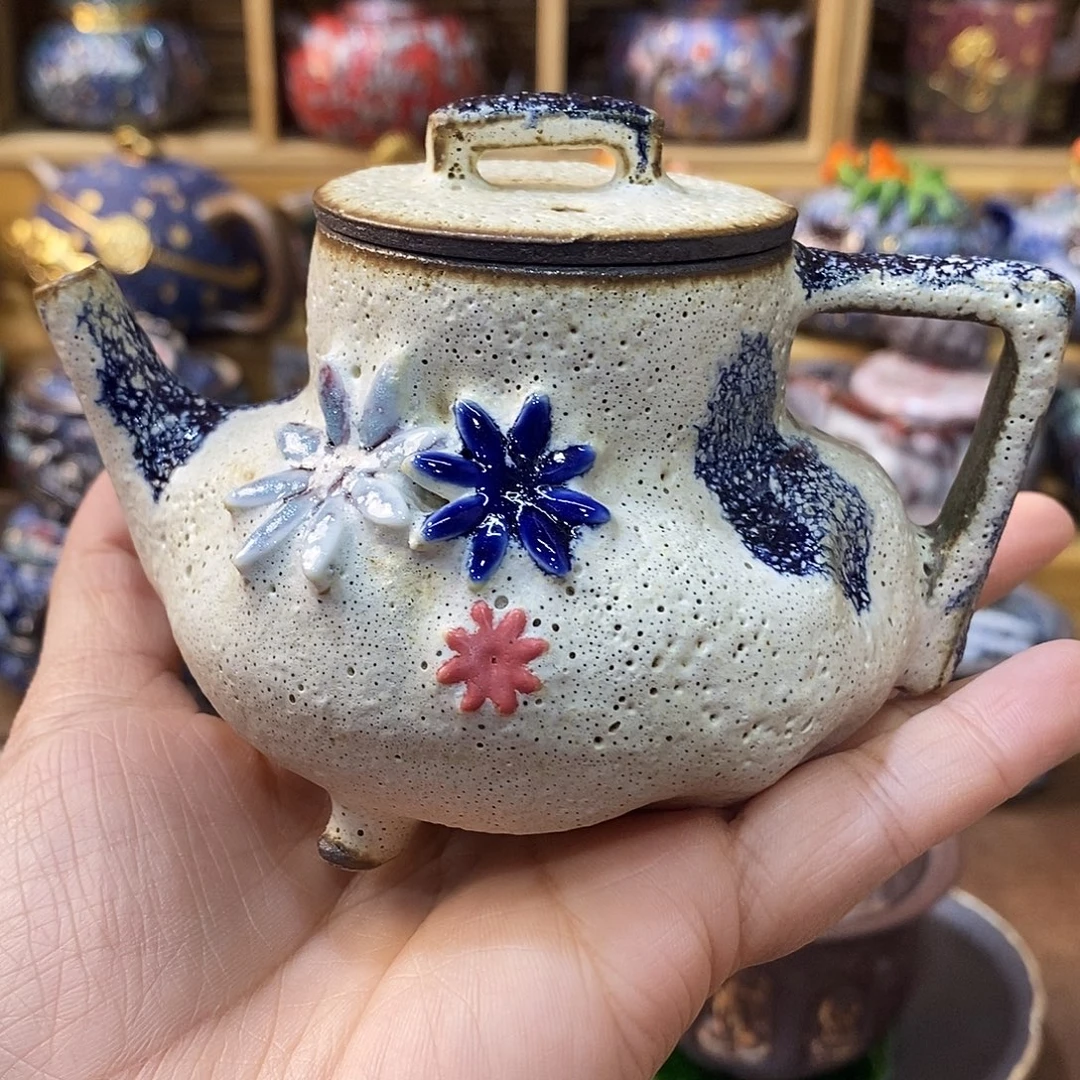 粗陶柴烧志野茶器