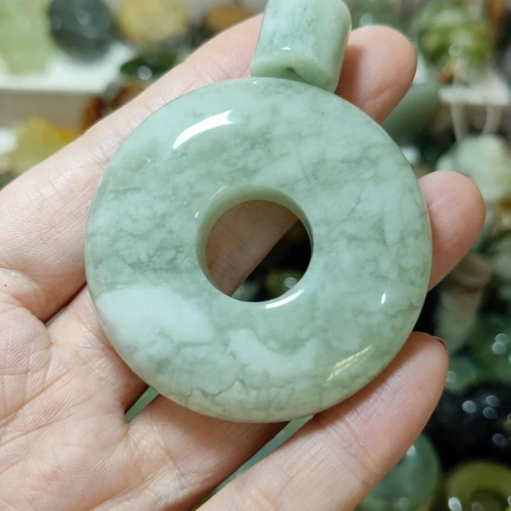 岫玉平安扣未镶嵌