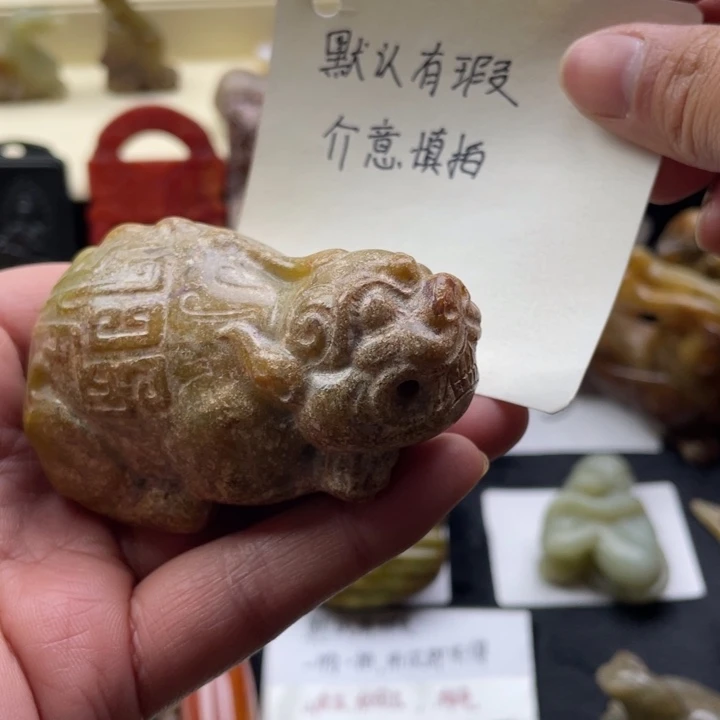 蛇纹石玉颈饰未镶嵌123