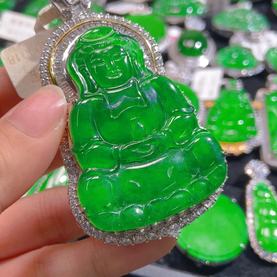 翡翠吊坠(不含链)未镶嵌静*