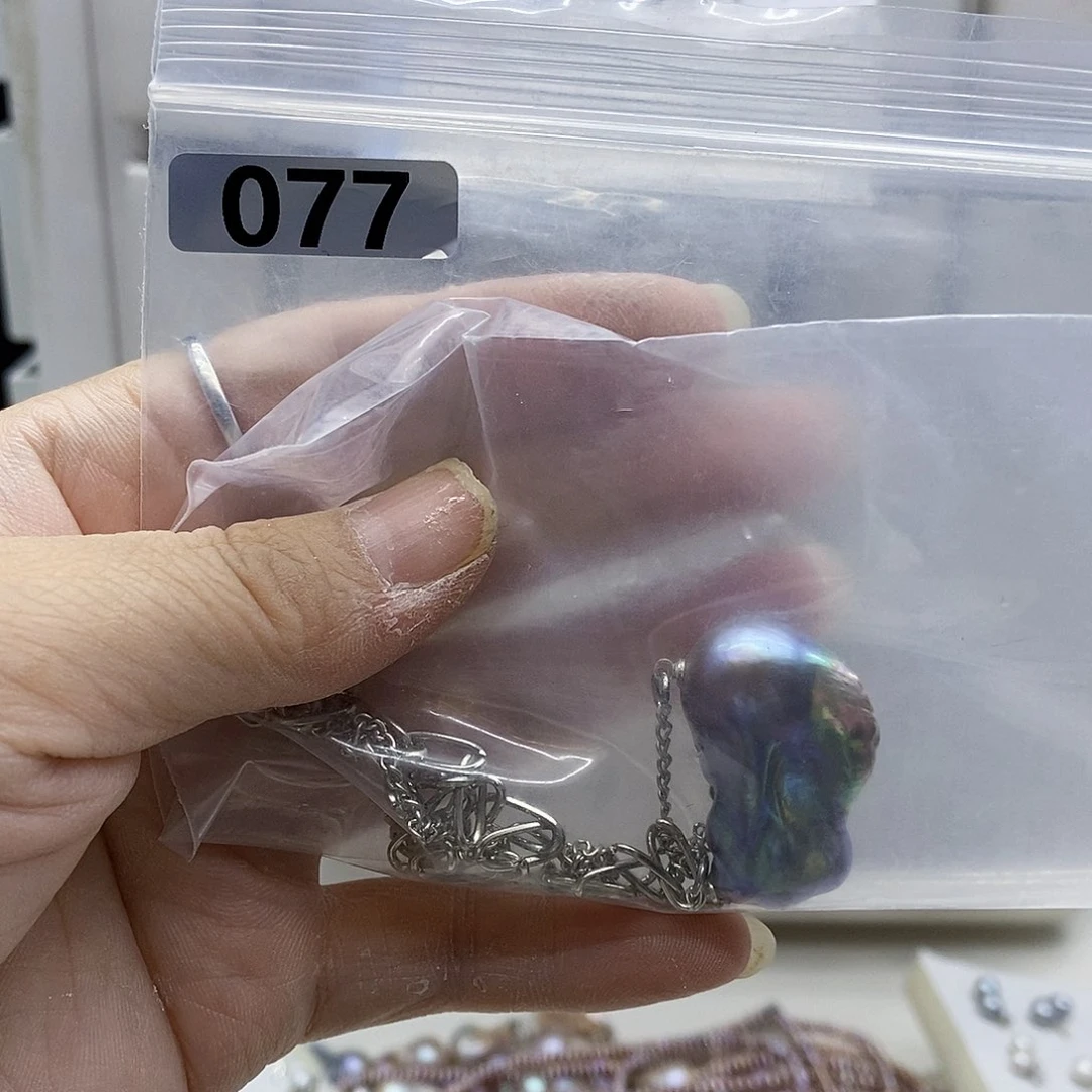 颈饰合金淡水珍珠