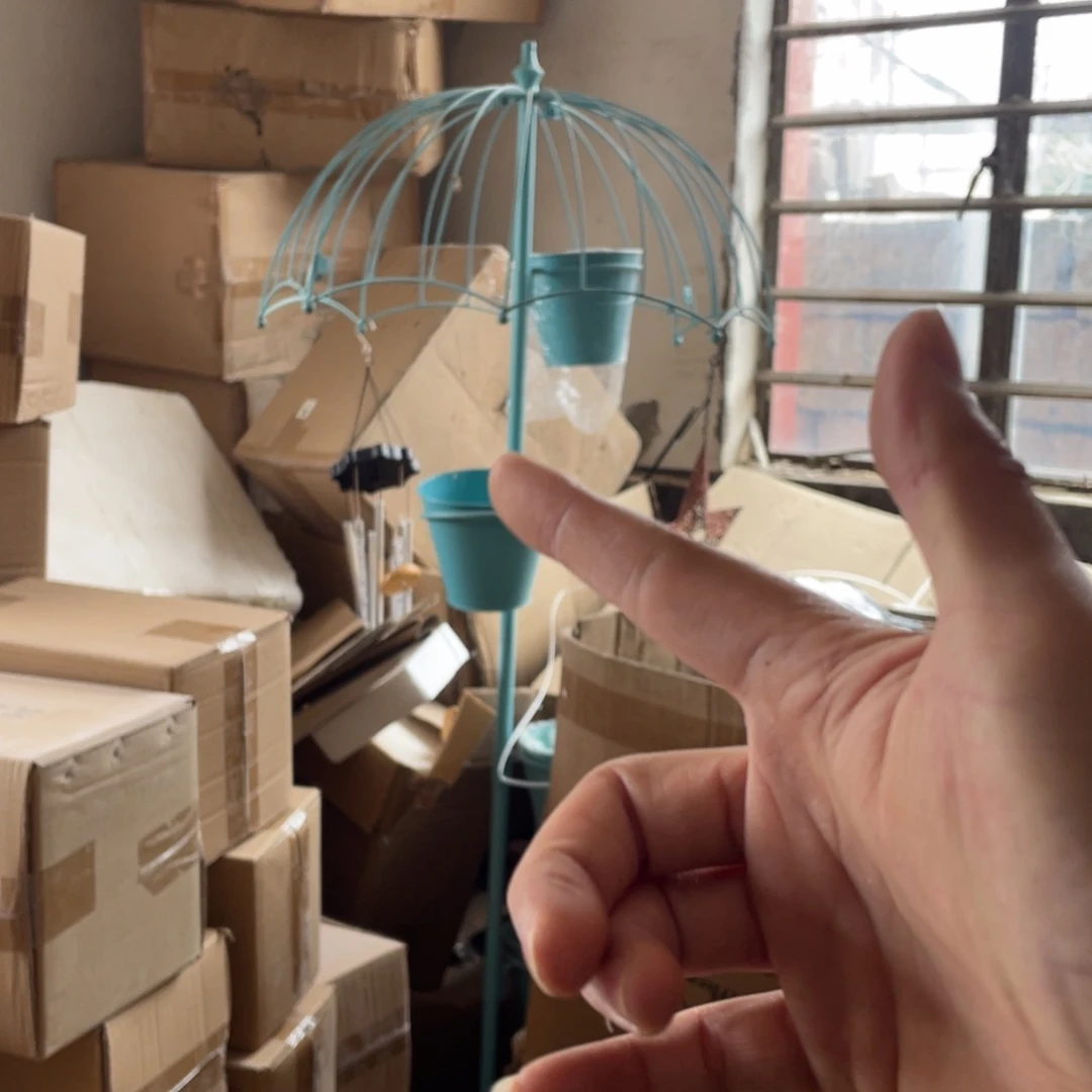 【闪购商品】铁艺蓝色伞花架子