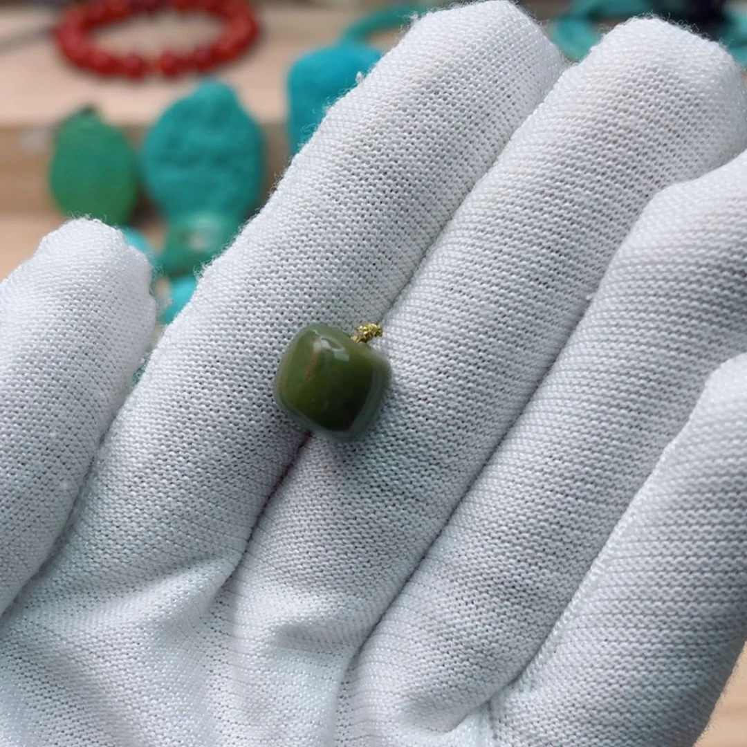 未镶嵌绿松石珠宝奇石月****舟