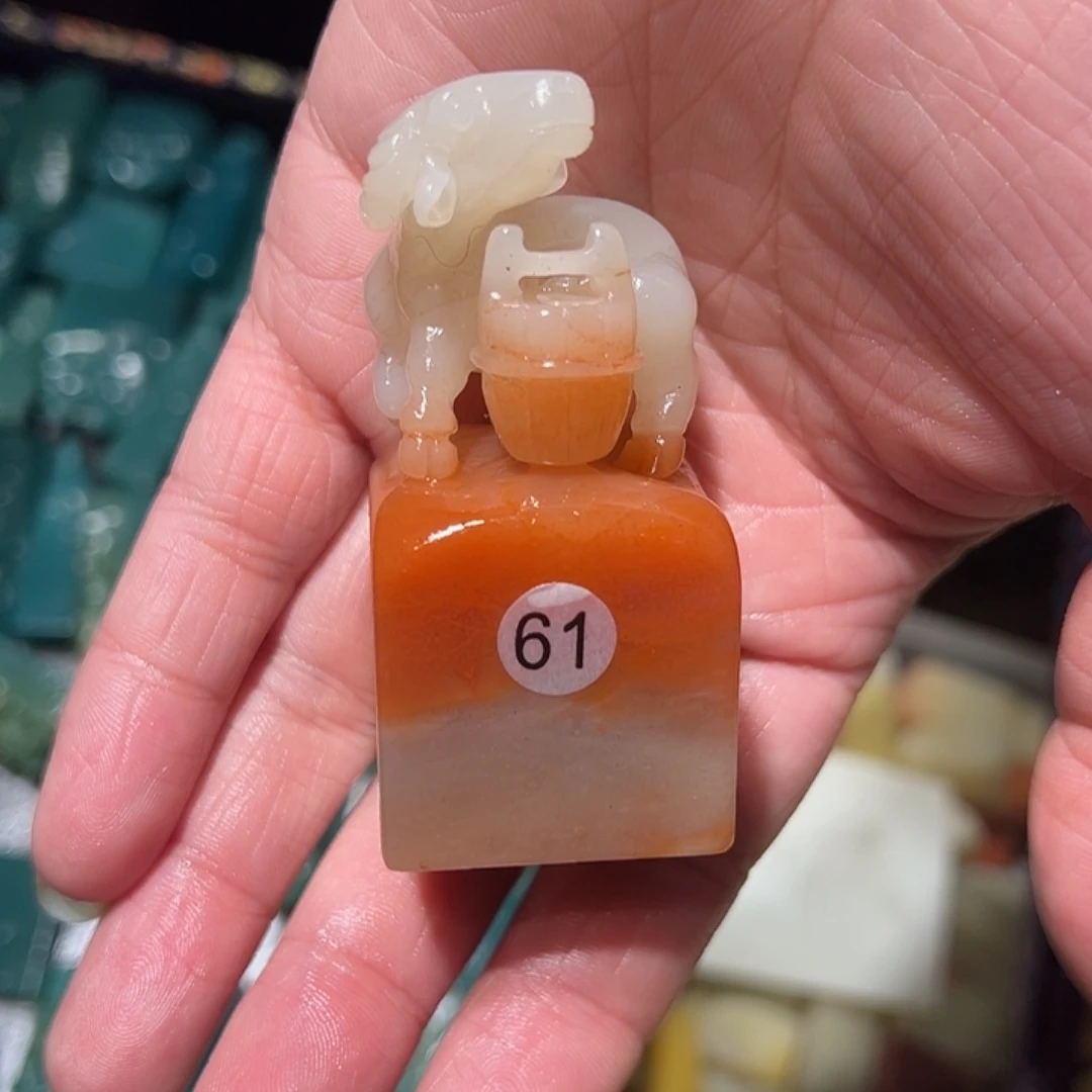 老挝石翰**心寿山石批发