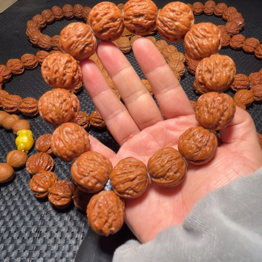 吊坠文玩核桃火焰金蟾背22