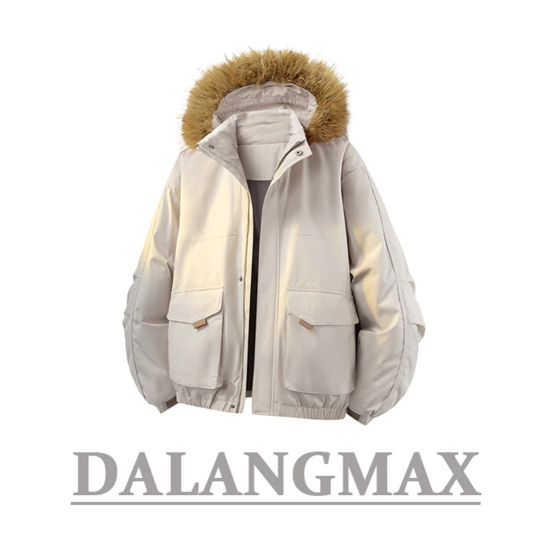 DALANGMAX陈达浪大码男装冬季新款潮流百搭加厚保暖抗风防水棉衣