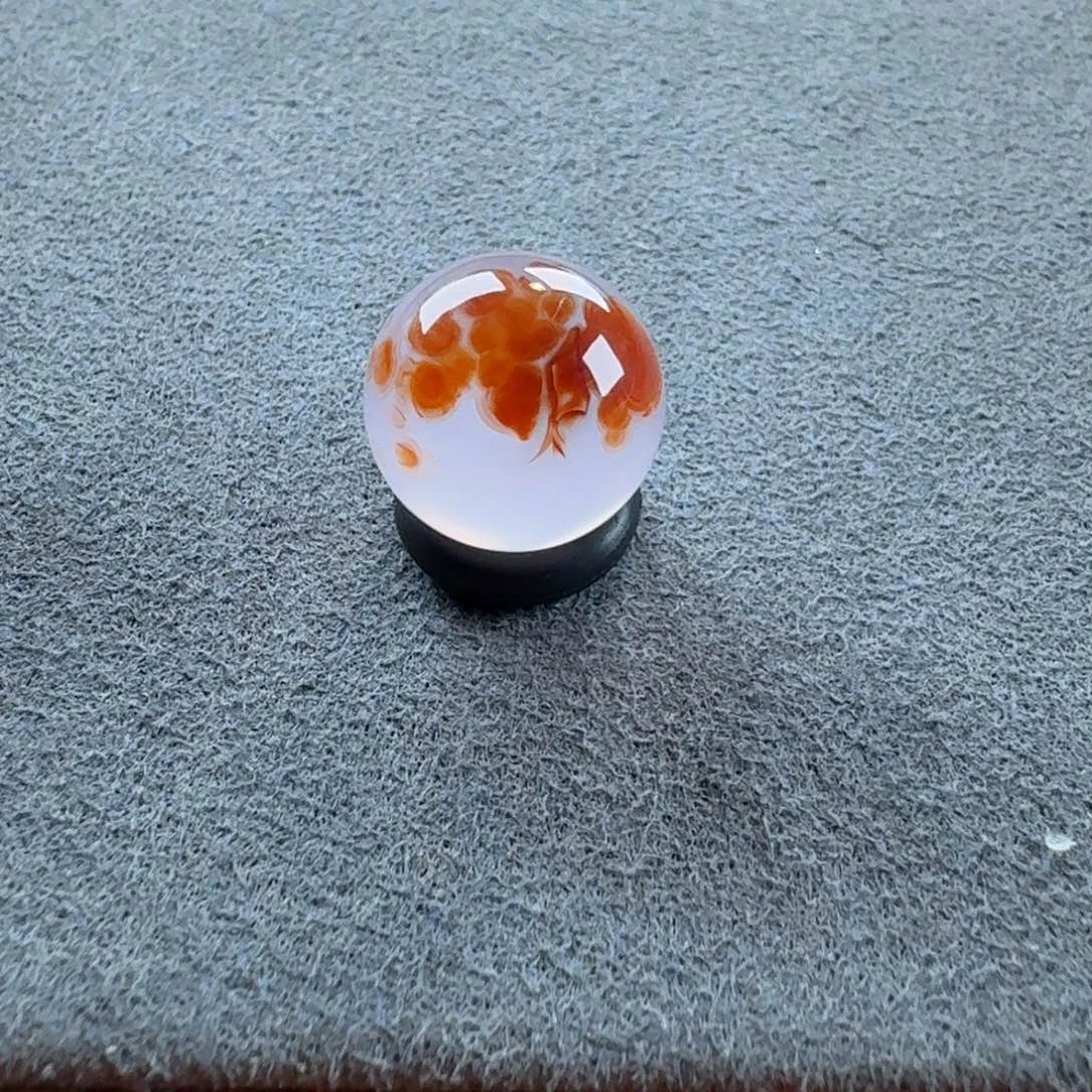 未镶嵌冰飘圆珠11.3南红玛瑙