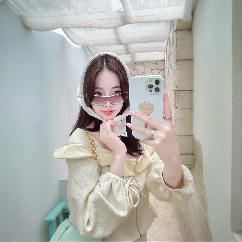 moomoopullpull杏色 2025秋季新款设计款烫钻上衣外套 M25052101