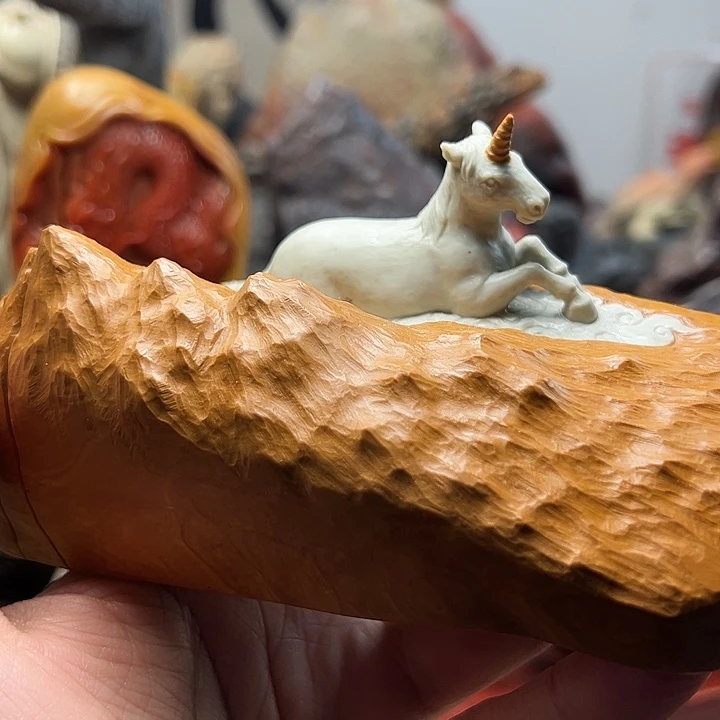 东北石松花石摆件