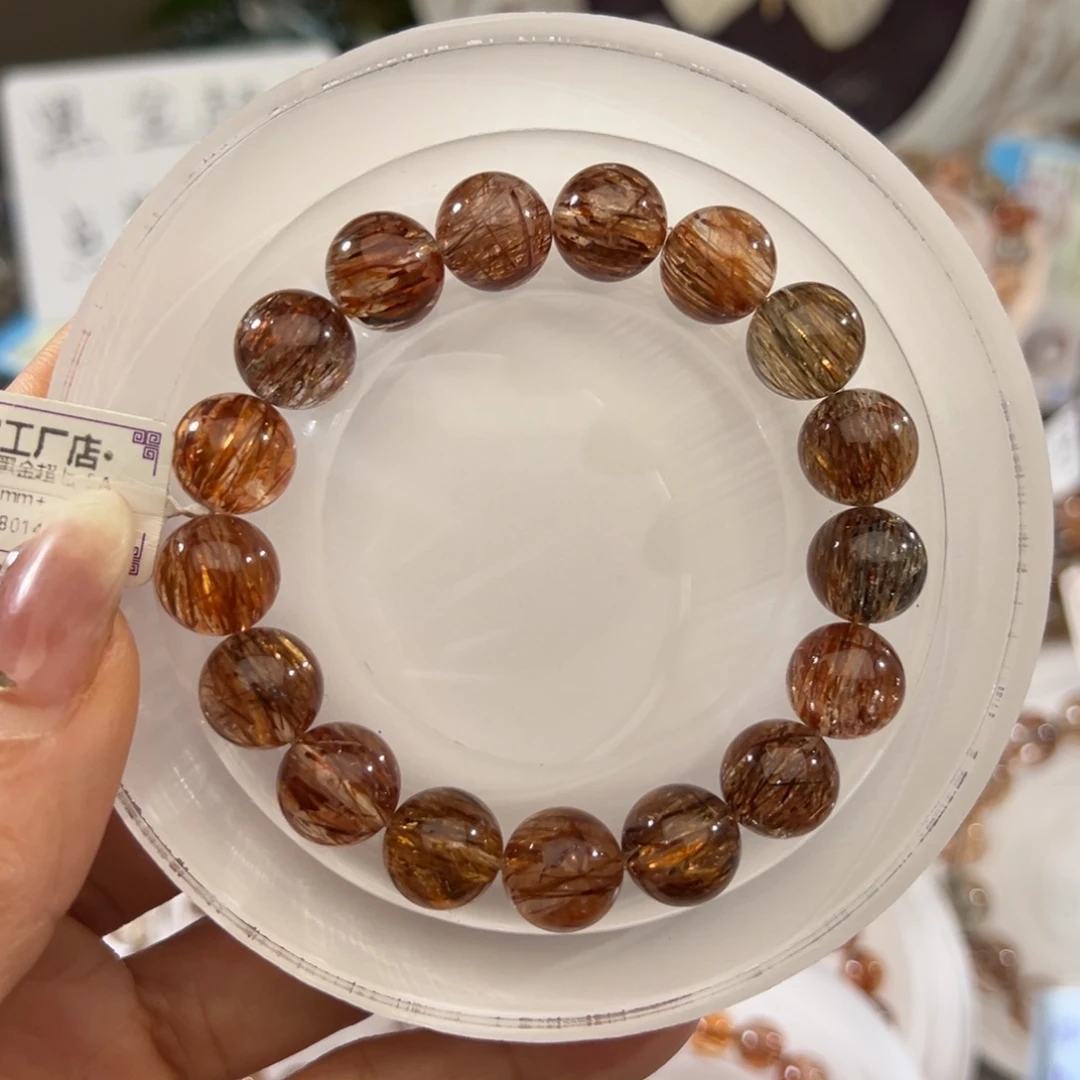 ****。水晶手链未镶嵌黑金超七11m