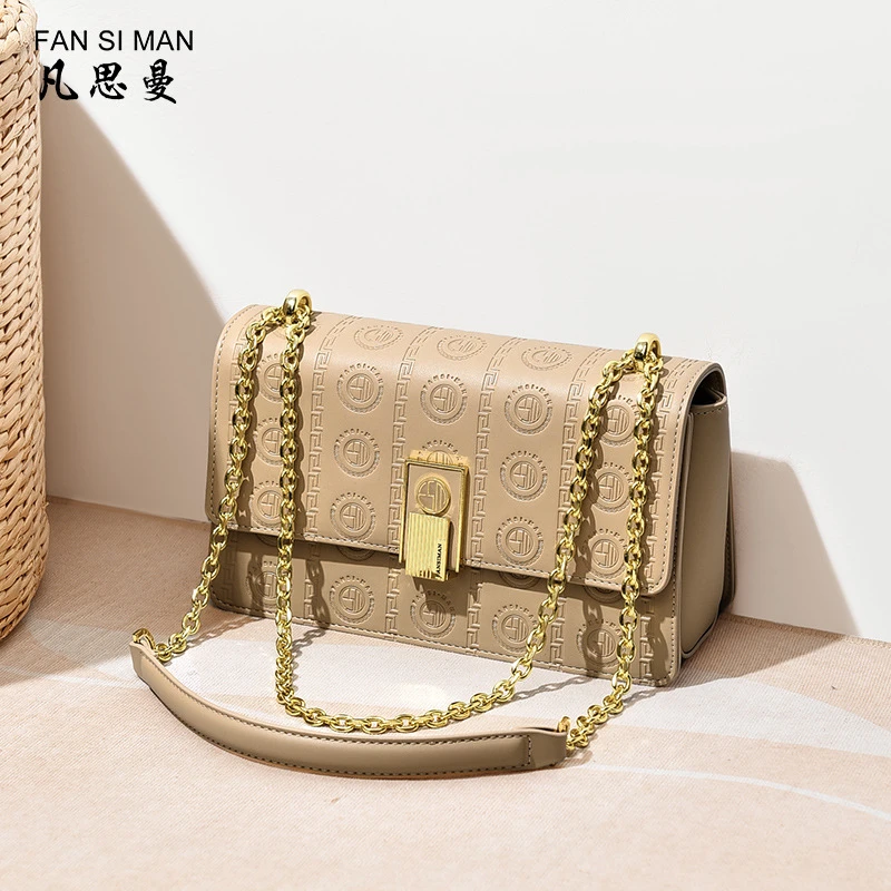 凡思曼链条斜挎包女包气质百搭女士女款时尚包包通勤精致小众新款