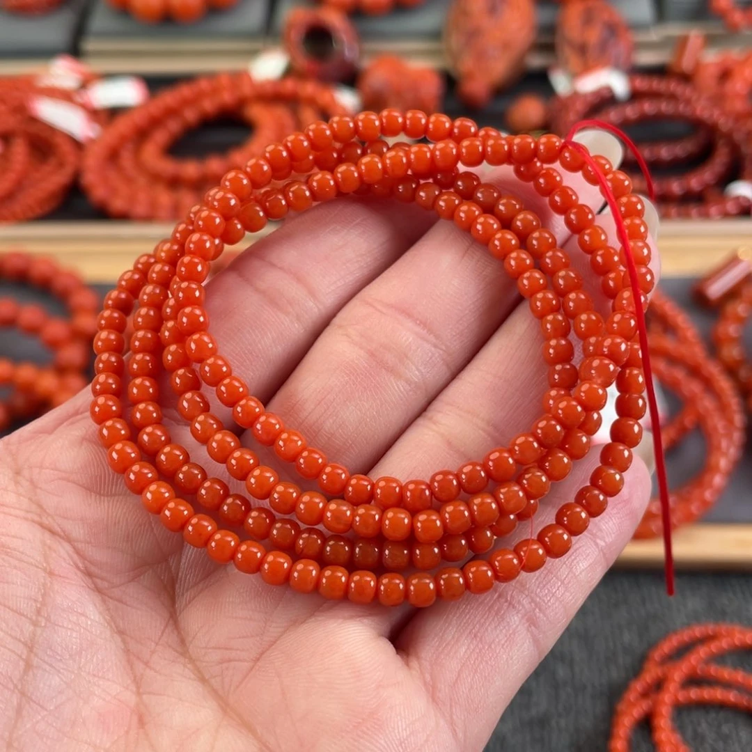 南红玛瑙未镶嵌3➕保山南红高抛老型多圈