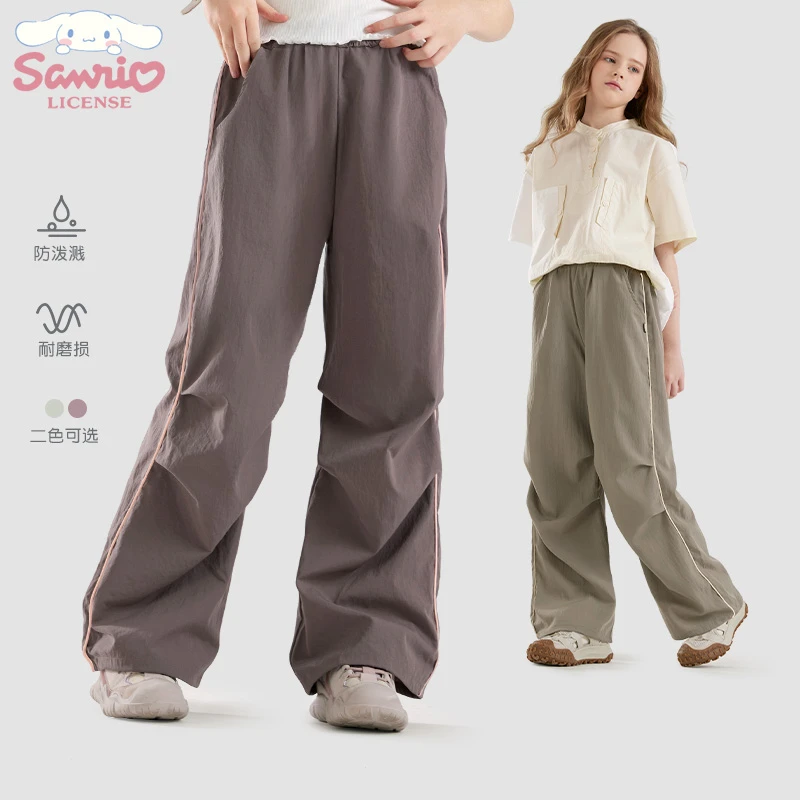 女童裤子2025春装新款工装裤儿童休闲裤大童爆款伞兵裤运动裤童装