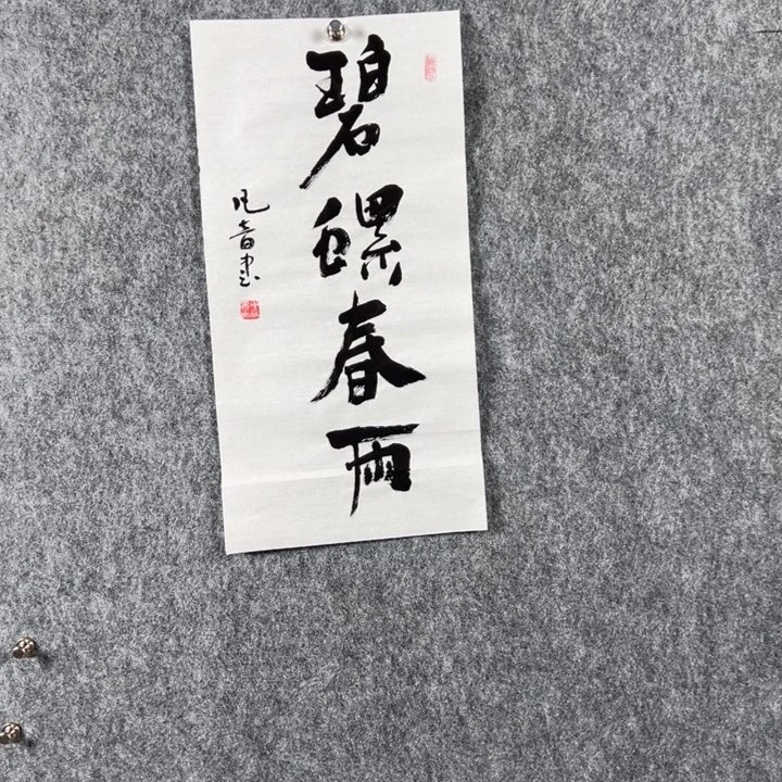 书法董老师二平碧螺春雨