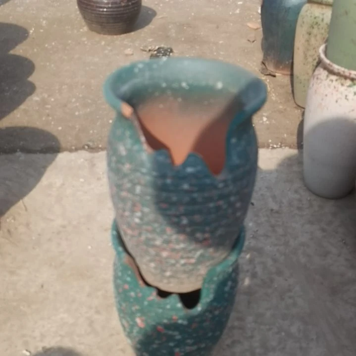 红陶口14高21瑕疵两个