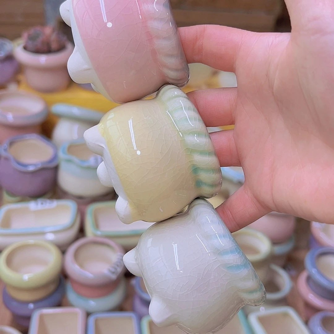 红陶陶瓷花盆当场满12包邮发货