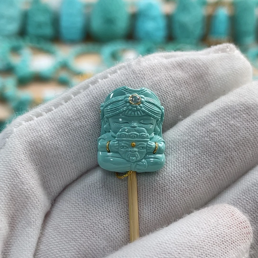 绿松石珠宝奇石未镶嵌