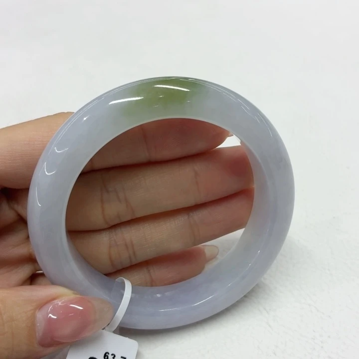 翡翠未镶嵌手镯缅甸翡翠手镯53.3