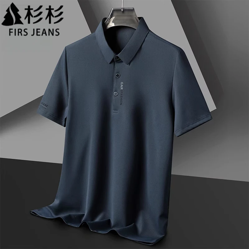 FIRS JEANS杉杉polo衫男款短袖2025春秋新款商务休闲薄款短袖T恤